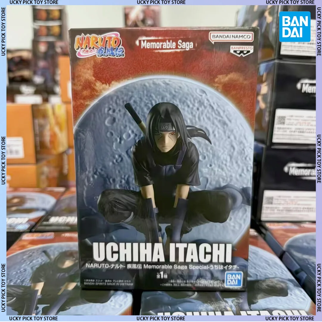 

Original Bandai Banpresto Naruto Shippuden Uchiha Itachi 13cm Anime Action Figure Model Collectible Sealed Authentic Toy
