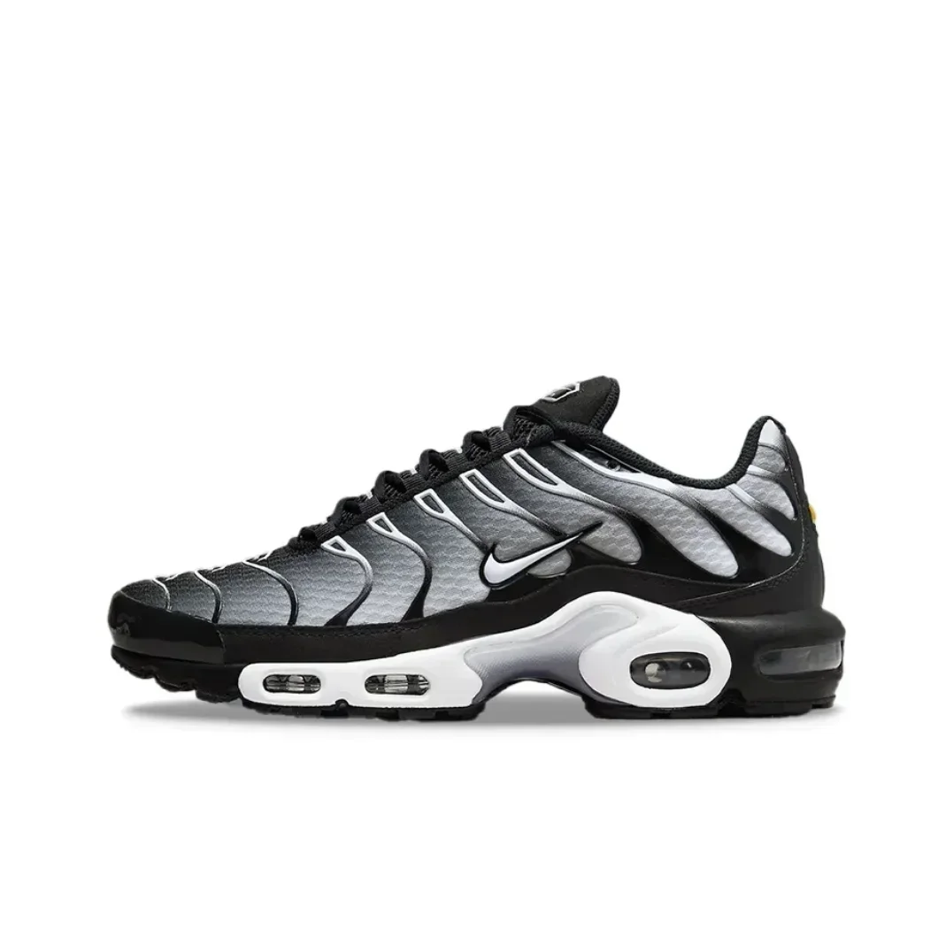 Nike Black Gray Colorway Air Max Plus TN  Retro Low Top Casual Running Shoes Comfortable Shock Absorption Sneakers