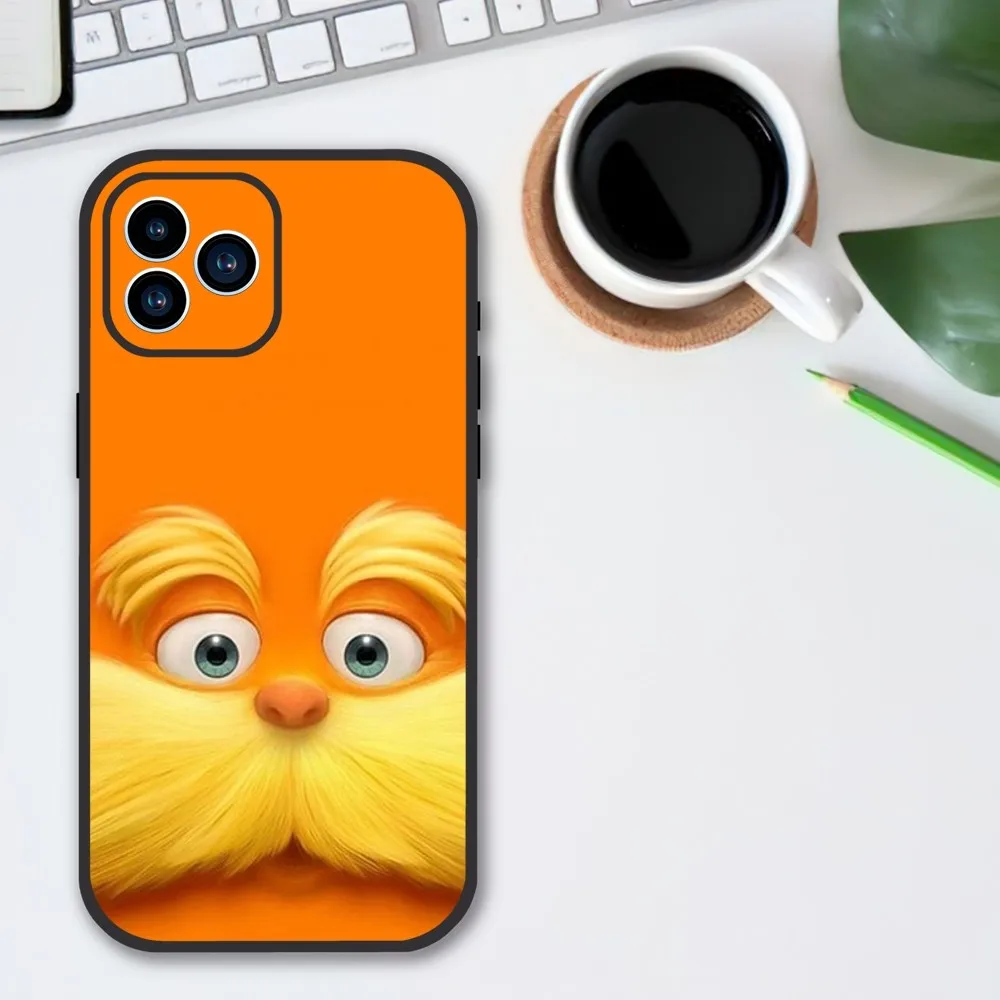 Cartoon The Lorax Phone Case For iPhone 13 12 11 14 15 Pro XS Max XR X 8 7 6S 6 Plus Soft Back case