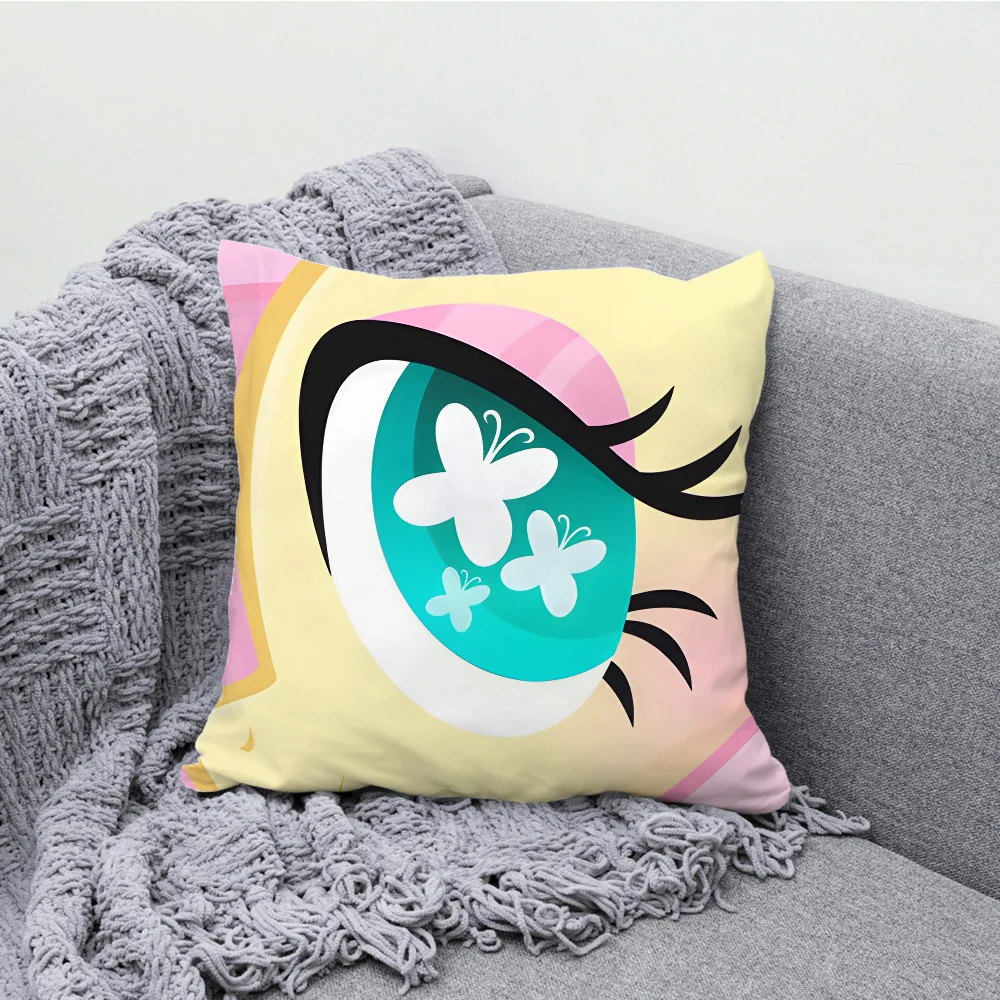 Cute My L-Little P-Pony Pillow Case Soft Cushion Cases for Farmhouse Sofa Decor Home Decorations and Protector Pillow Case