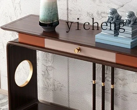 

ZZ new Chinese entrance table strip case end view table living room partition entrance solid wood