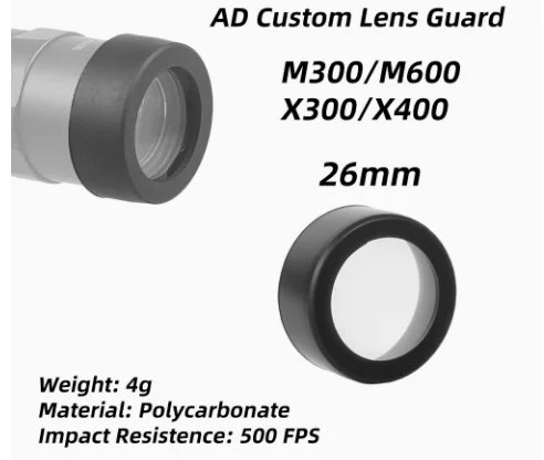 Flashlight Red Dot Protective Cover T1 T2 X300V X400V SRO MRO Flashlight Shield Anti‑Explosion Protector