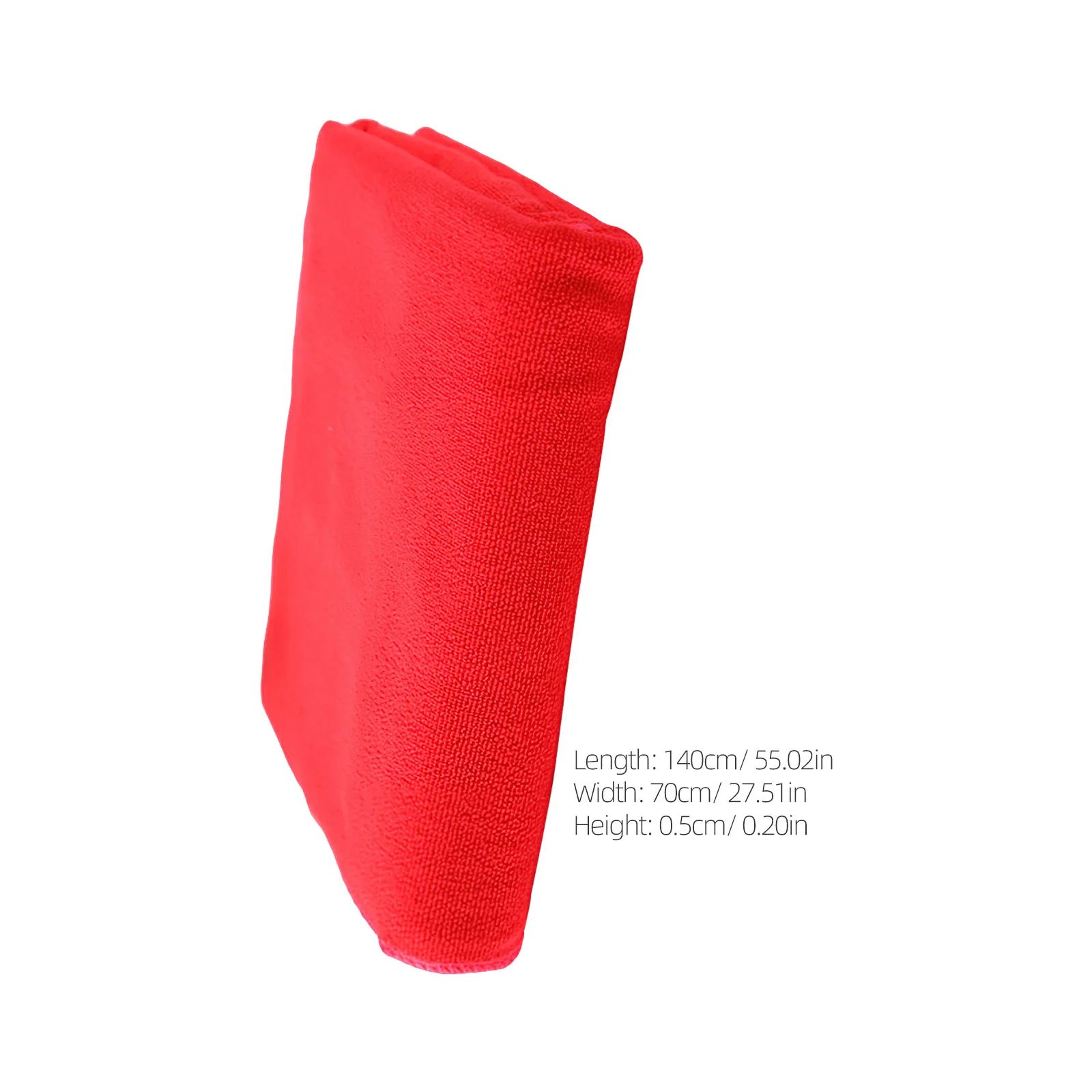 70x140cm Microfiber Bath Towel Quick Drying Super Absorbent Lightweight for Shower Bathing Spa Swimming Holiday Red