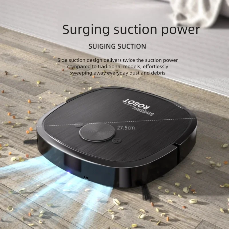 3-in-1 Robot Vacuum Cleaner USB Rechargeable Smart Navigation To Avoid Objects Automatic Cleaning Sweeping Machine Sweeper