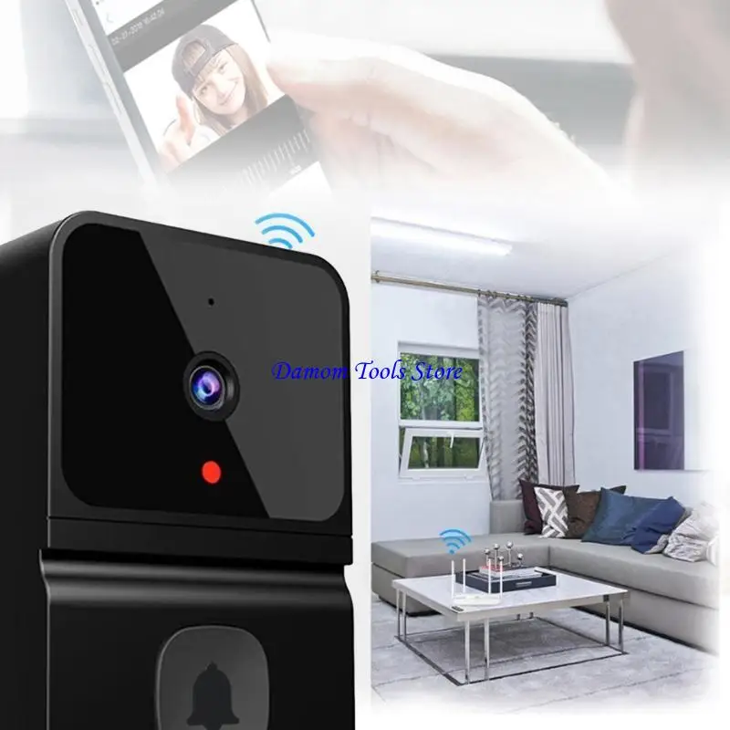 57BE Video Doorbell Voice Night Camera Door Bells WiFi Alarm Doorbell