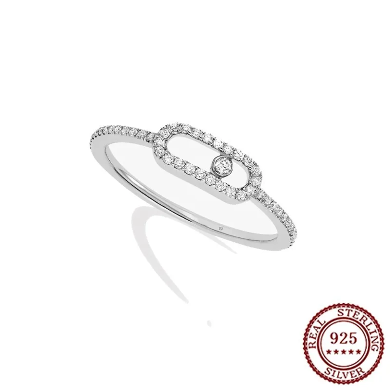 

S925 anel de diamante para mulheres, conjunto completo de diamantes, olho do diabo, personalizado, luxo