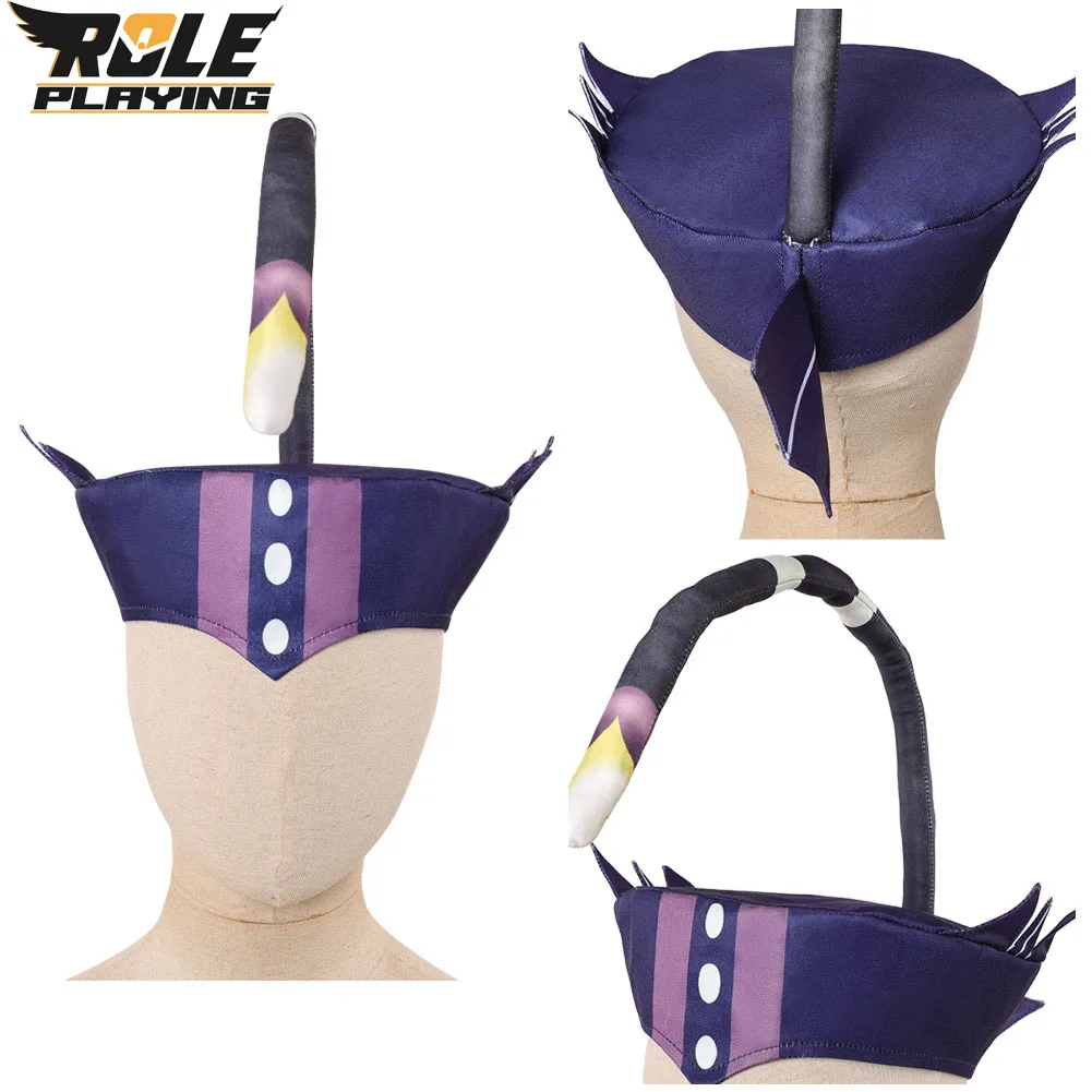 Kids Childen Baxter Cosplay Hat Cap Roleplay Anime Hazzbin Hotel Disguise Costume Outfit for Boys Halloween Carnival Party Suit