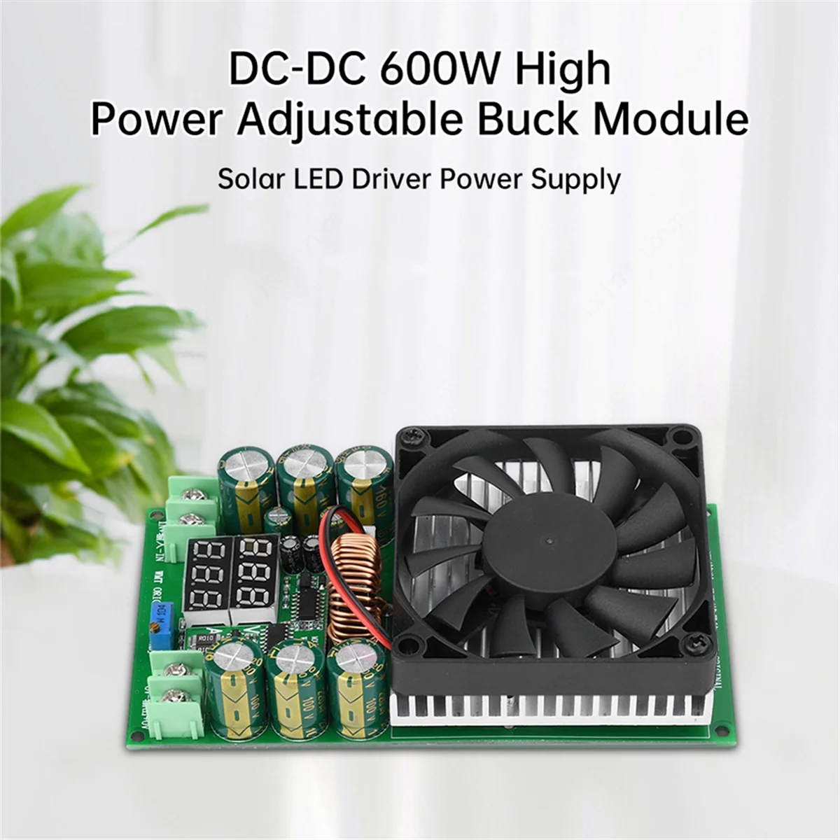 

600W 30A DC-DC Buck Module CV CC Adjustable Buck Converter 120V 100V 96V 84V Display Solar LED Driver Power SupplyJKL