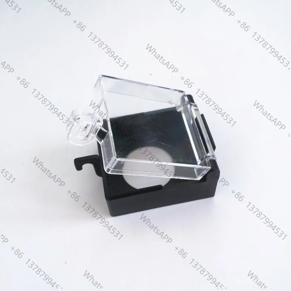1Pc Plastic Emergency Push Button Switches Black or Red Clear Safety Protector Cover Cap 22mm or 16mm Inner Hole Diameter