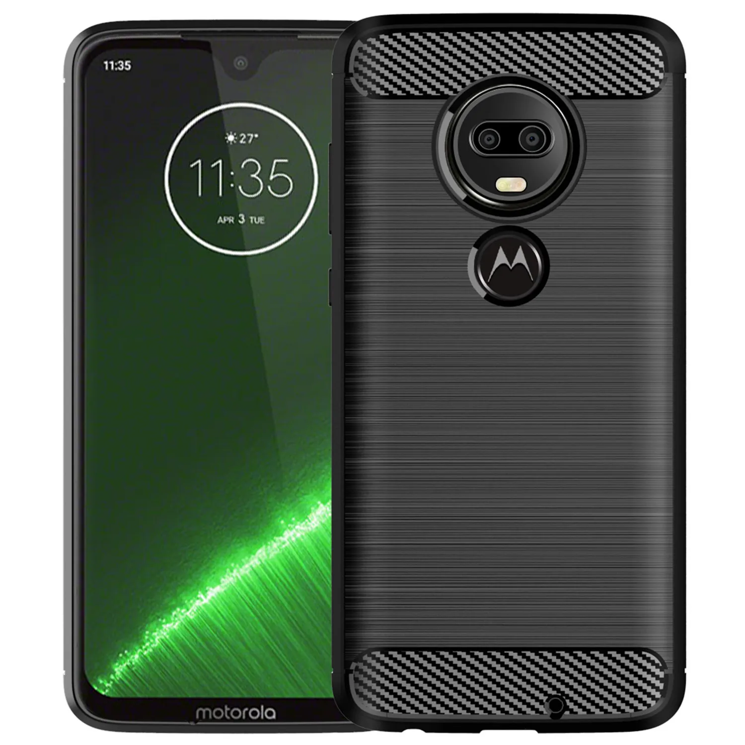 

Shockproof Mobile Shell For Moto G7 Plus g7+ Fashion Cabon Fiber Case for Motorola g7 G7Plus Anti-fall Soft Phone Cover