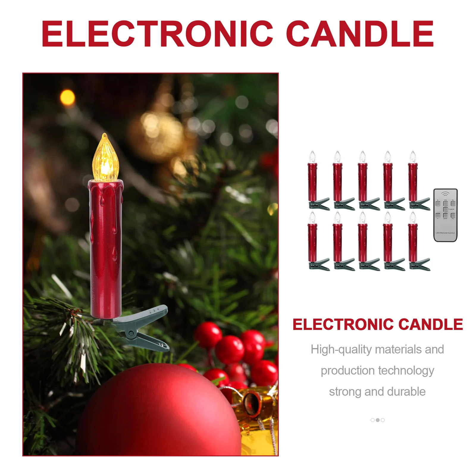 10 pçs luz eletrônica decoração forma lâmpada de festa de casamento delicada sem chama elegante noite