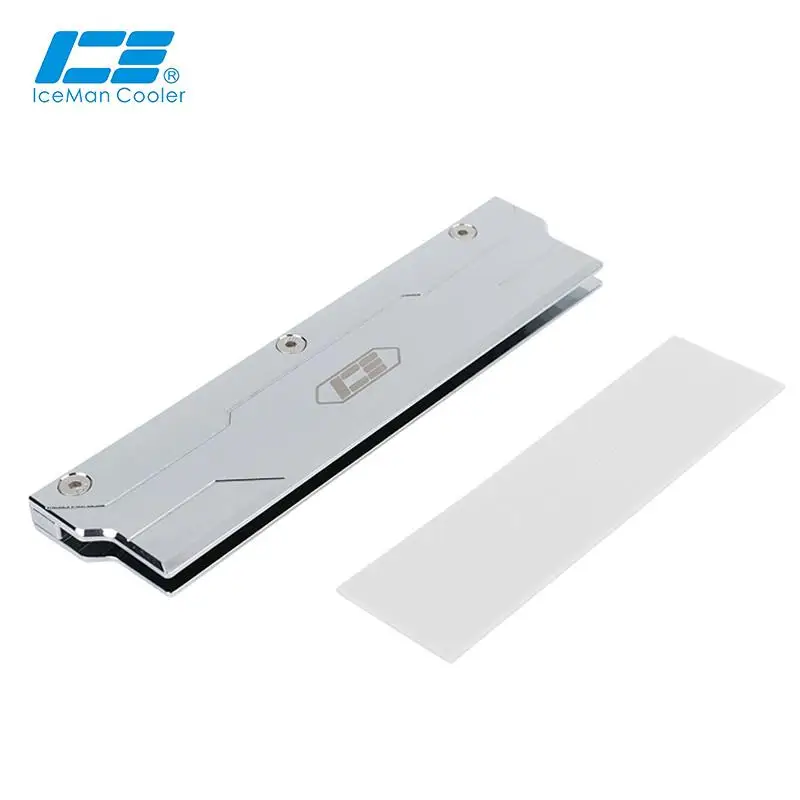 Go! IceManCooler RAM Memory Heat Sink Disspation Vest,Full Copper,Serve DDR5,DDR4,DDR3,Bright Silver,Thermal Pad Included