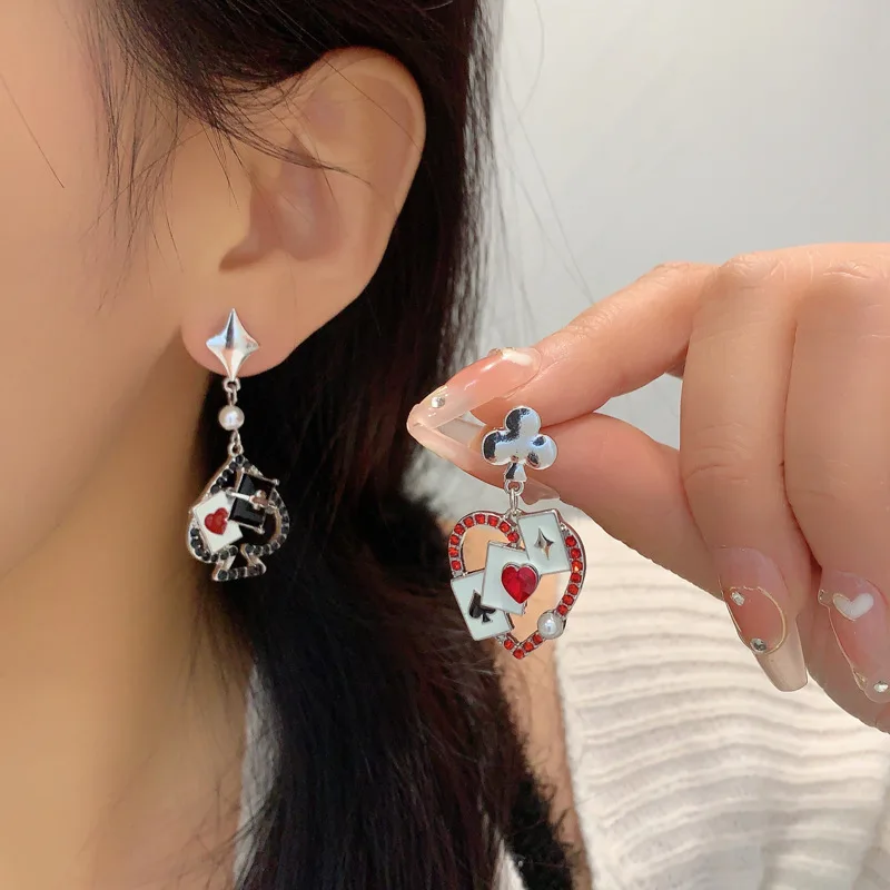 Trendy Jewelry 925 Silver Needle Sweet Korean Temperament Asymmetrical Earrings For Women Fashion Accessories Wholesale