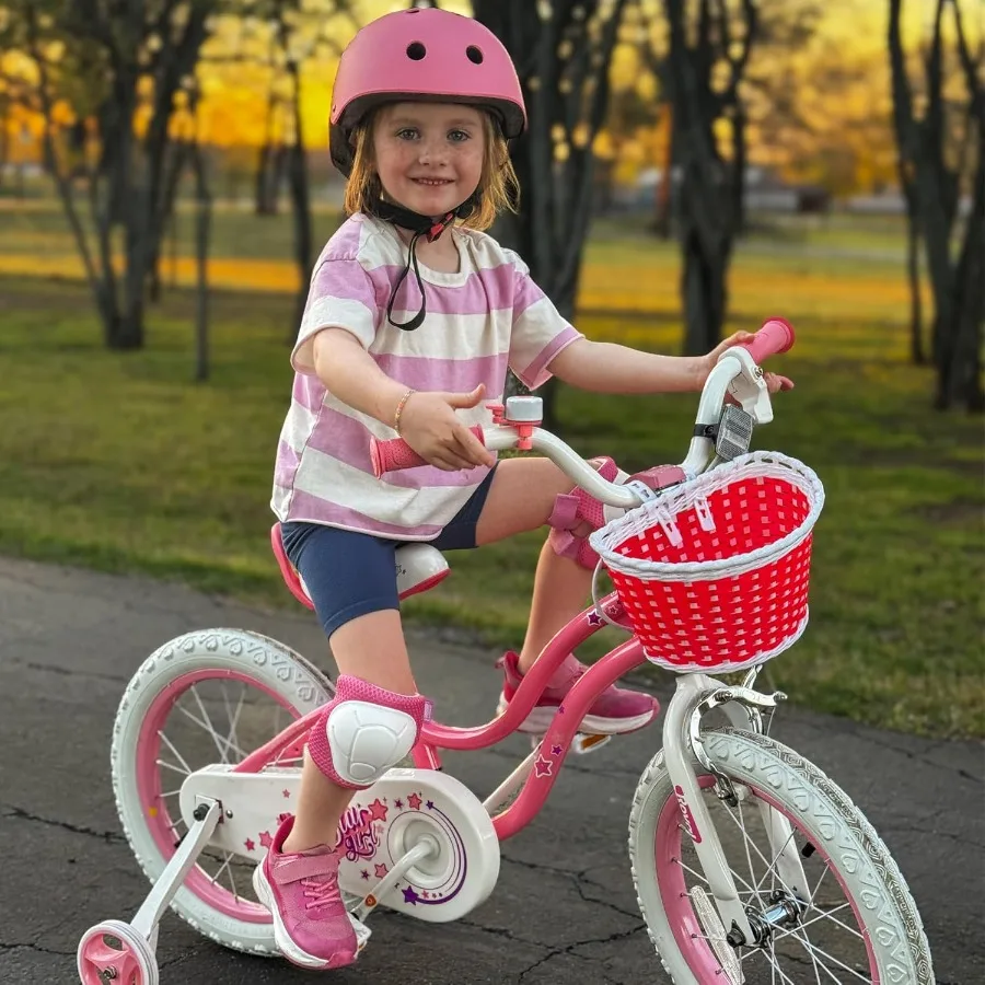 Mädchenfahrrad EZ Bike Stargirl Training Free Balance to Pedal Easy Learning Fahrrad 12-20 Zoll für Kleinkinder Groß im Freien Playgro
