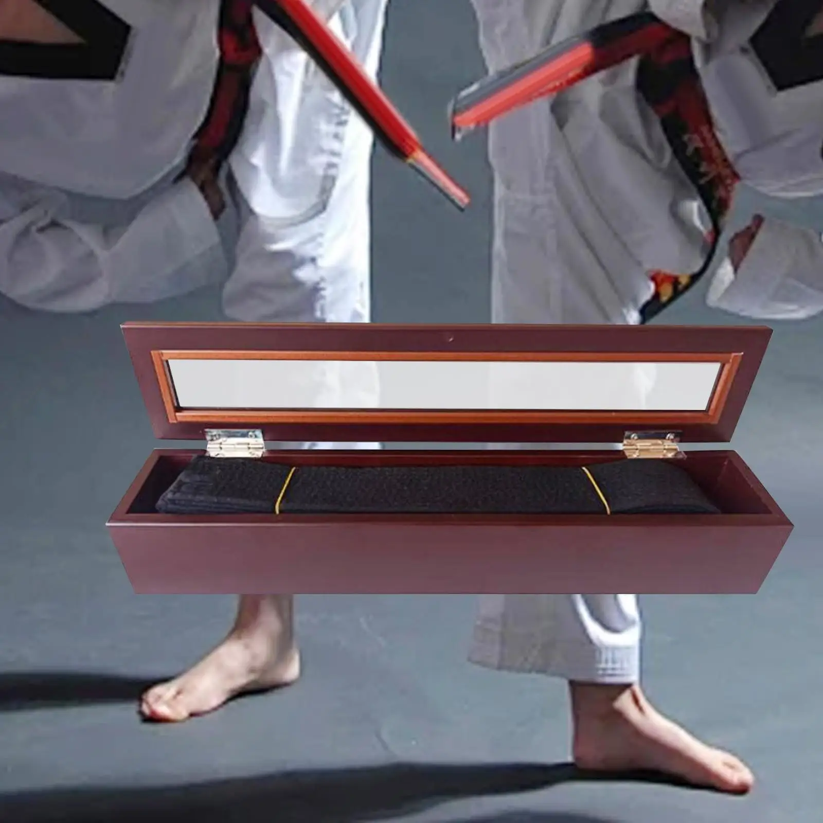 Karate Belt Display Rack Case Kids Adults Karate Belt Holder Taekwondo Belt Display for Muay Thai Living Room Mma Bedroom Judo