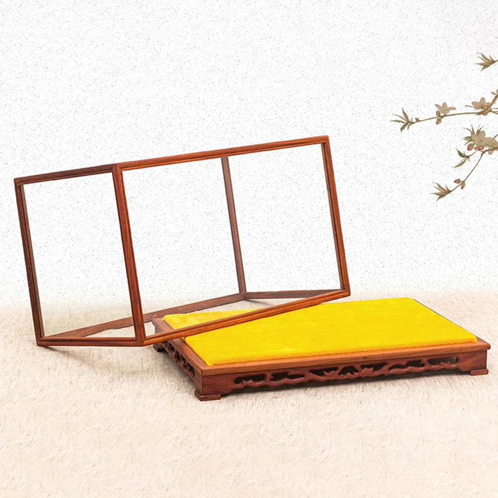 

Collectibles Display Box High-Grade Wood Glass Transparent Home Countertop Showcase Storage Organizer Display Case