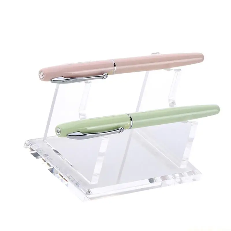 Clear Acrylic Pen Holders Stand Pen Display Rack Modern Look Desktop Organizers