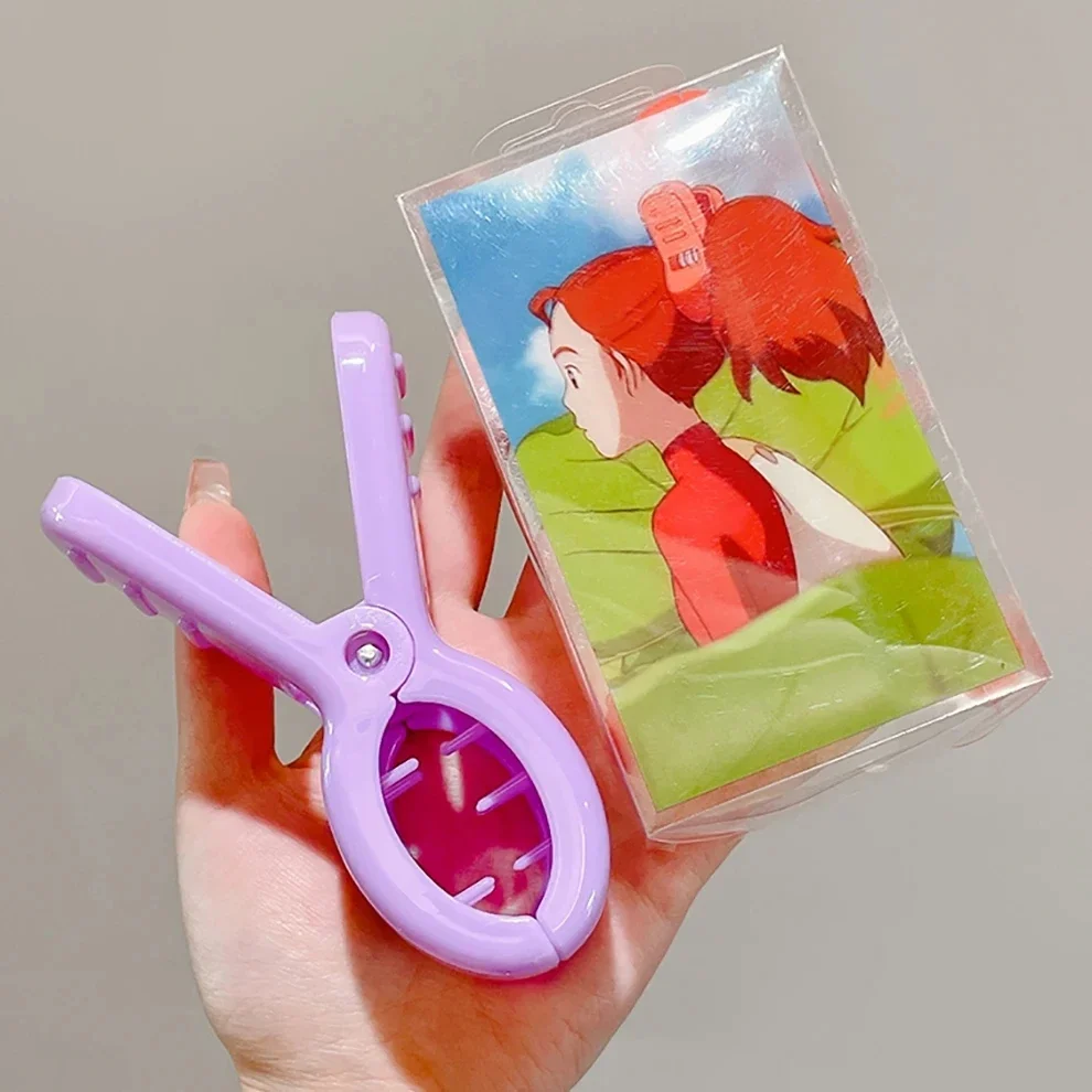 Cute Arrietty Cosplay Shark Hair Clip for Adult Kid Red Ponytail Hairpin Fashion Korean Hair Claw Headwear Anime Accessories