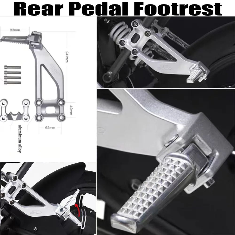 Para Super Soco TC MAX TS accesorios originales clavijas piezas originales reposapiés Pedal delantero o trasero reposapiés