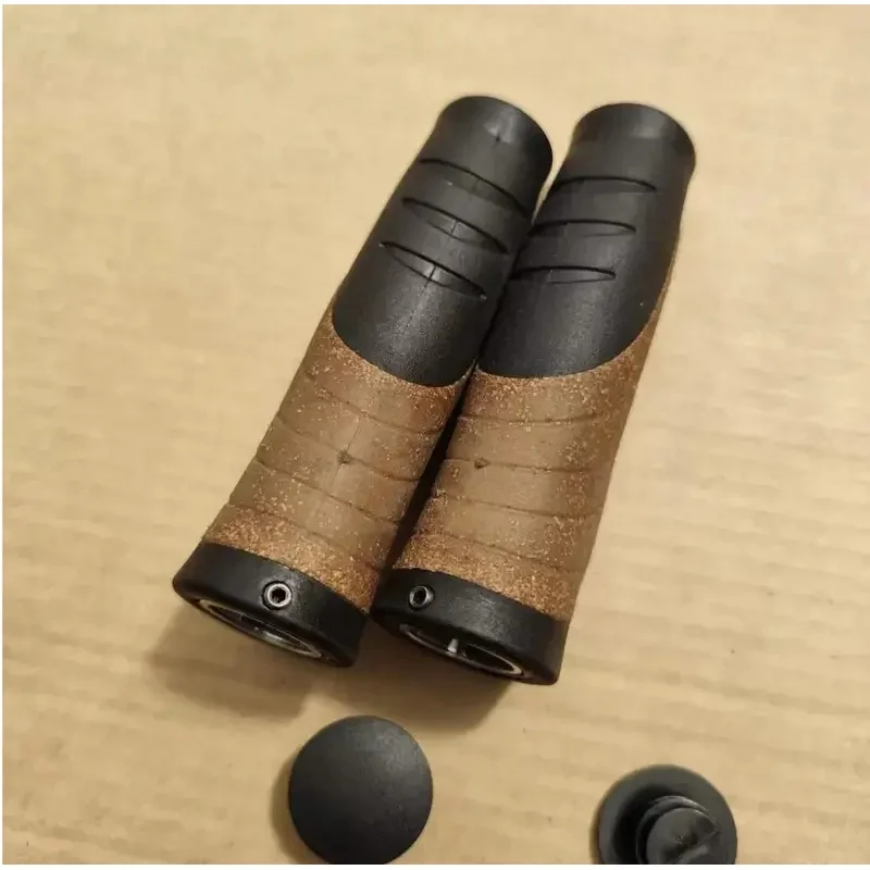 Velo Cork Chop Rubber Compound bicycle handlebar Grip Grips 136mm