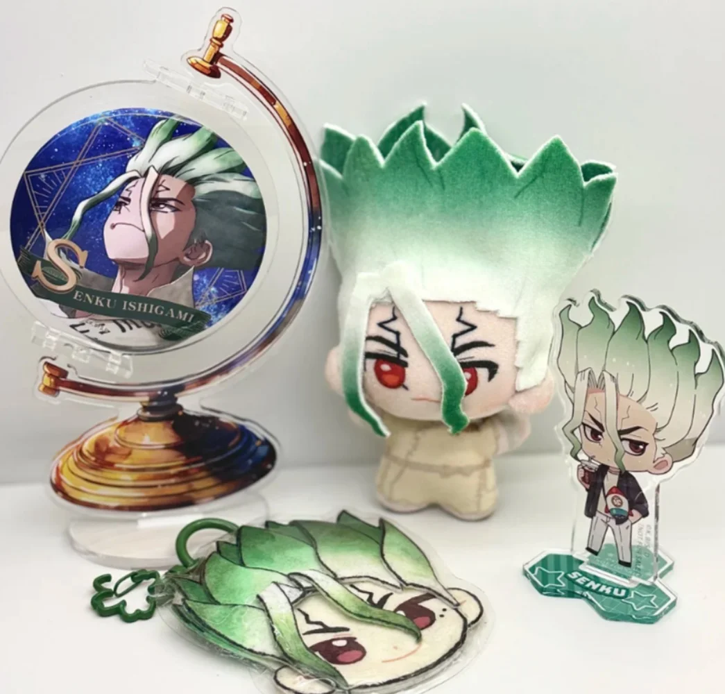 

In Stock 10cm Dr.Stone Plush Doll Ko Version Not Genuine Cute Anime Peripherals Toy Birthday Christmas Gift
