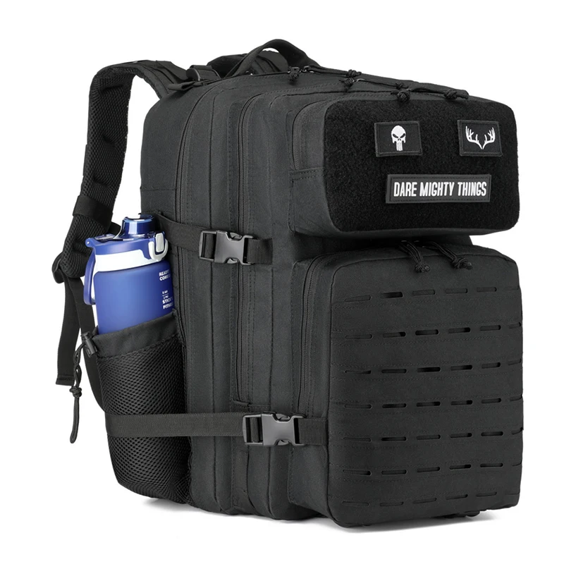 

45L Men's Outdoor Backpack Molle Hiking with Bottle Stand Outdoor Hiking Bag Fitness Backpack