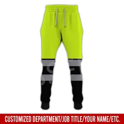 Tessffel Cosplay Crane Heavy Equipment Operator Worker personalizza nome 3DPrint pantaloni Casual Streetwear pantaloni sportivi larghi A2