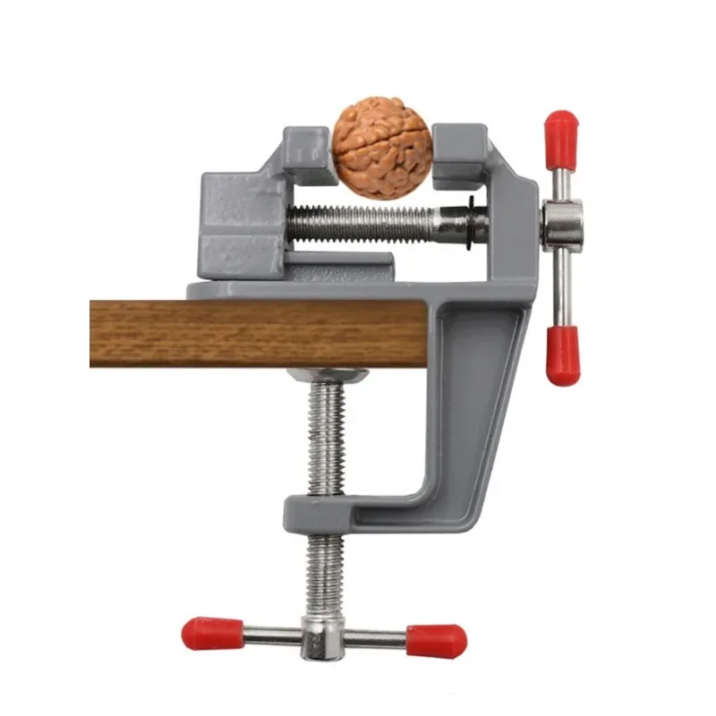 Powerful Bench Vise DIY Hand Tools Mini Bench Vise Household Woodworking Tools Aluminum Alloy Positioning Fixing Clamp