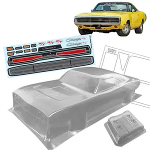 1/10 1970 Dodge Charger Clear body shell 200mm for On Road car 257mm  Wheelbase Tamiya tt01 tt02 Chassis kyosho 3racing hsp hpi - AliExpress 26