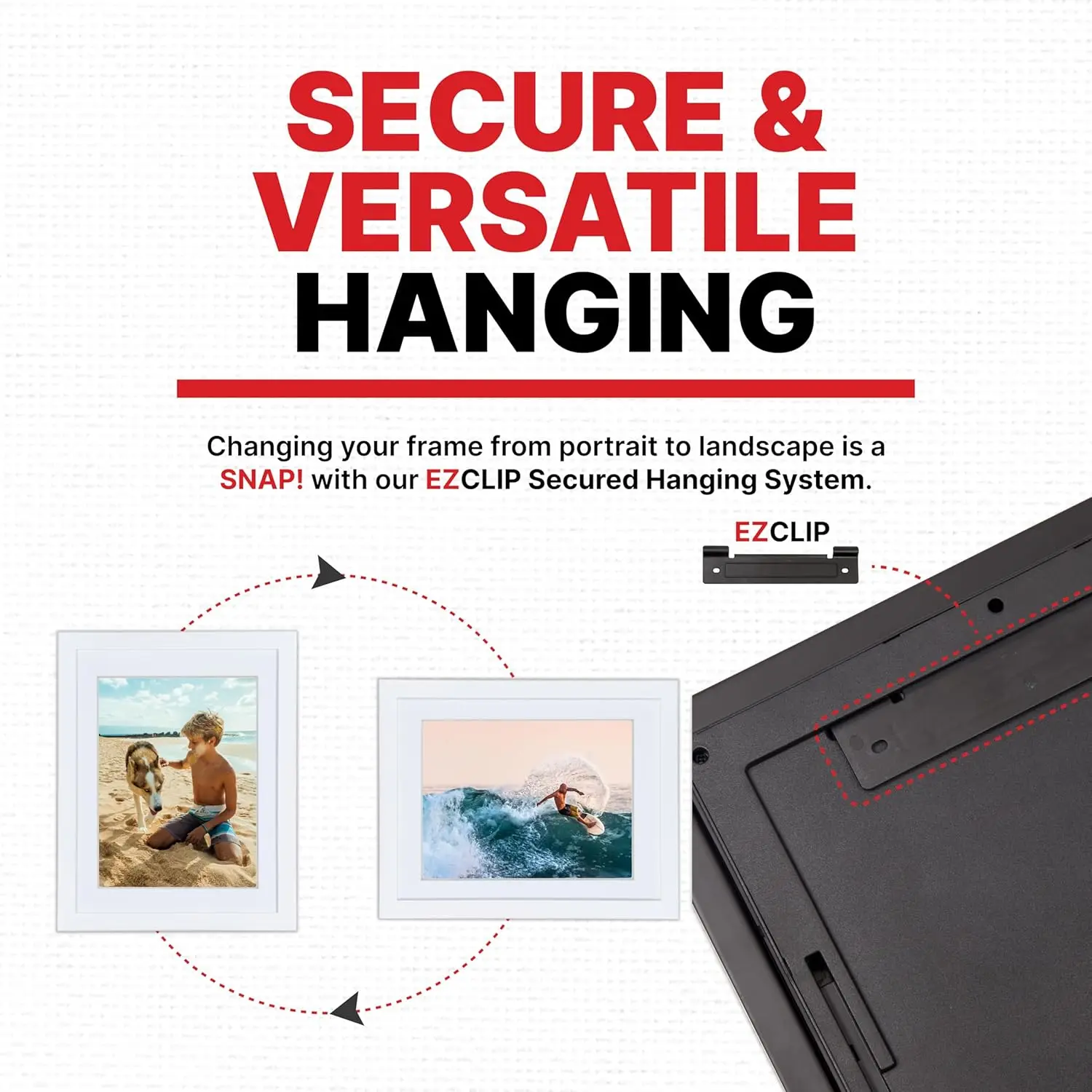 خزانة عرض فنية للأطفال، تحمل 50 قطعة فنية مقاس 8.5 × 11 بوصة، إطار أبيض مع فتحة أمامية لسهولة التحديثات