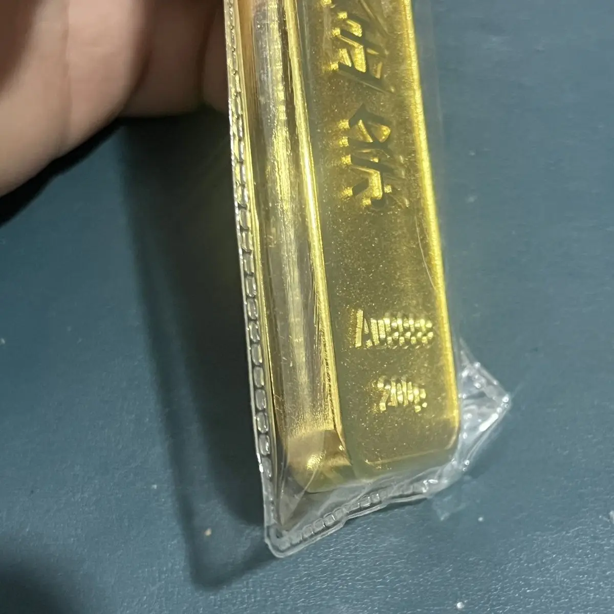 China jewelry gilt 200 grams of gilt wealth investment 99 gift gold brick collection simulation