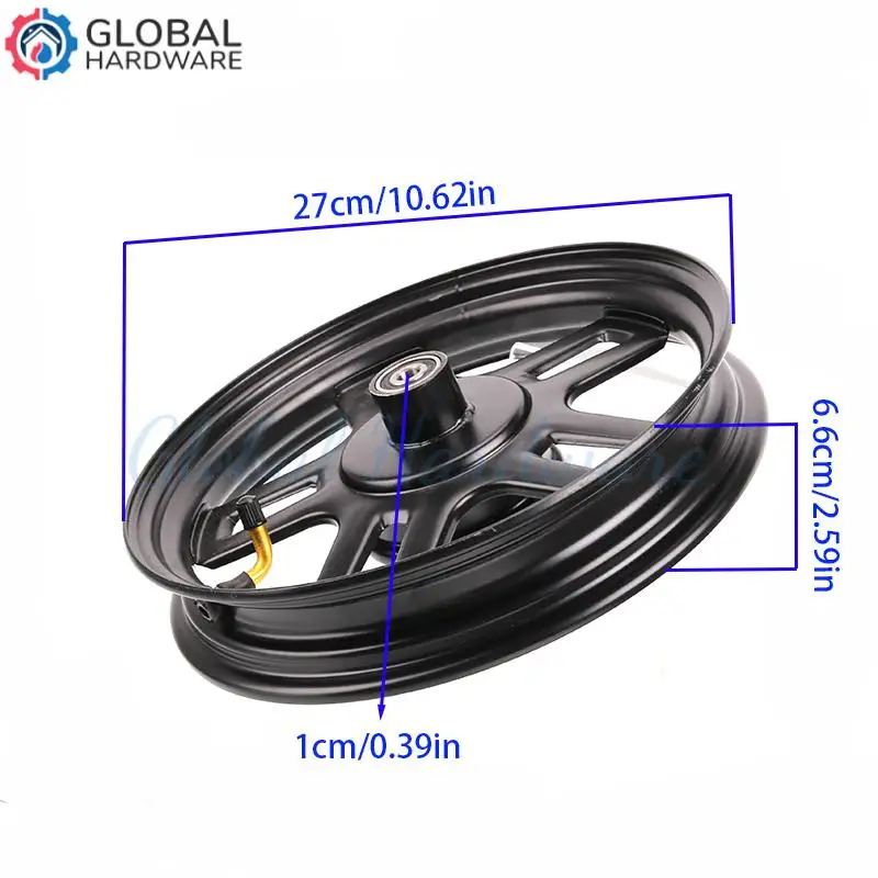 Rueda de 14x2,50 con buje compatible con neumáticos para vehículos eléctricos de 14 pulgadas, ajuste perfecto para bicicletas eléctricas de 14*2,5/14x2,5