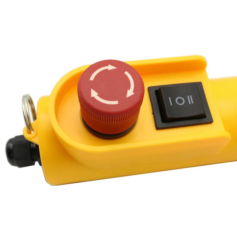COB-61DRH direct operation rain proof crane control electric hoist with emergency stop mushroom head switch button