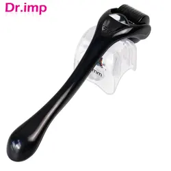 DRS 540 Beard Derma Roller Titanium for Hair Regrowth Growth Mesoroller Face Machine Skin Care Black Microniddle Needle Roller