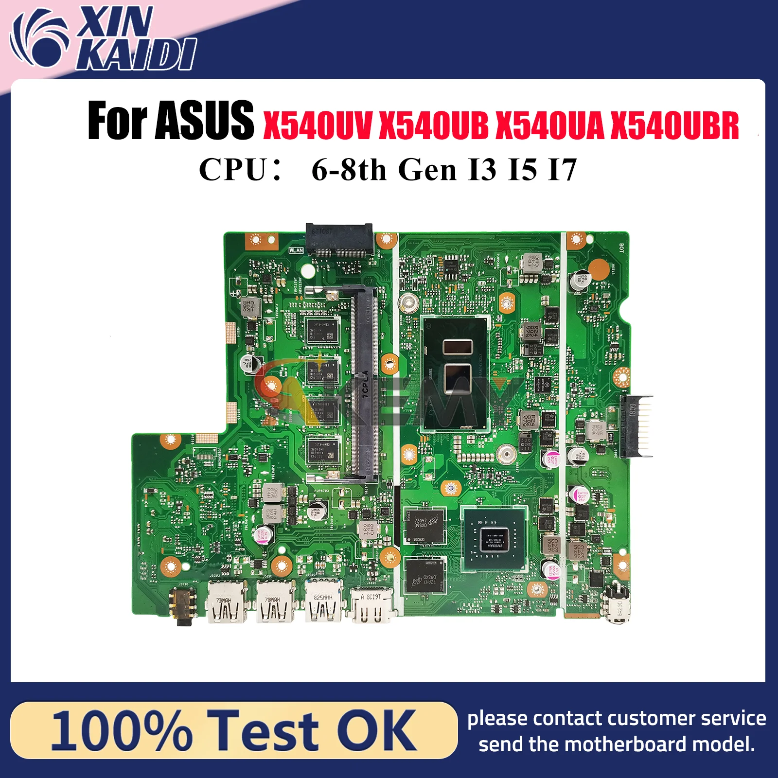 

X540UV Laptop Motherboard For ASUS P540U K540U X540U X540UAR A540U X540UBR R540U X540UB F540U X500U Mainboard With I3 I5 I7 CPU
