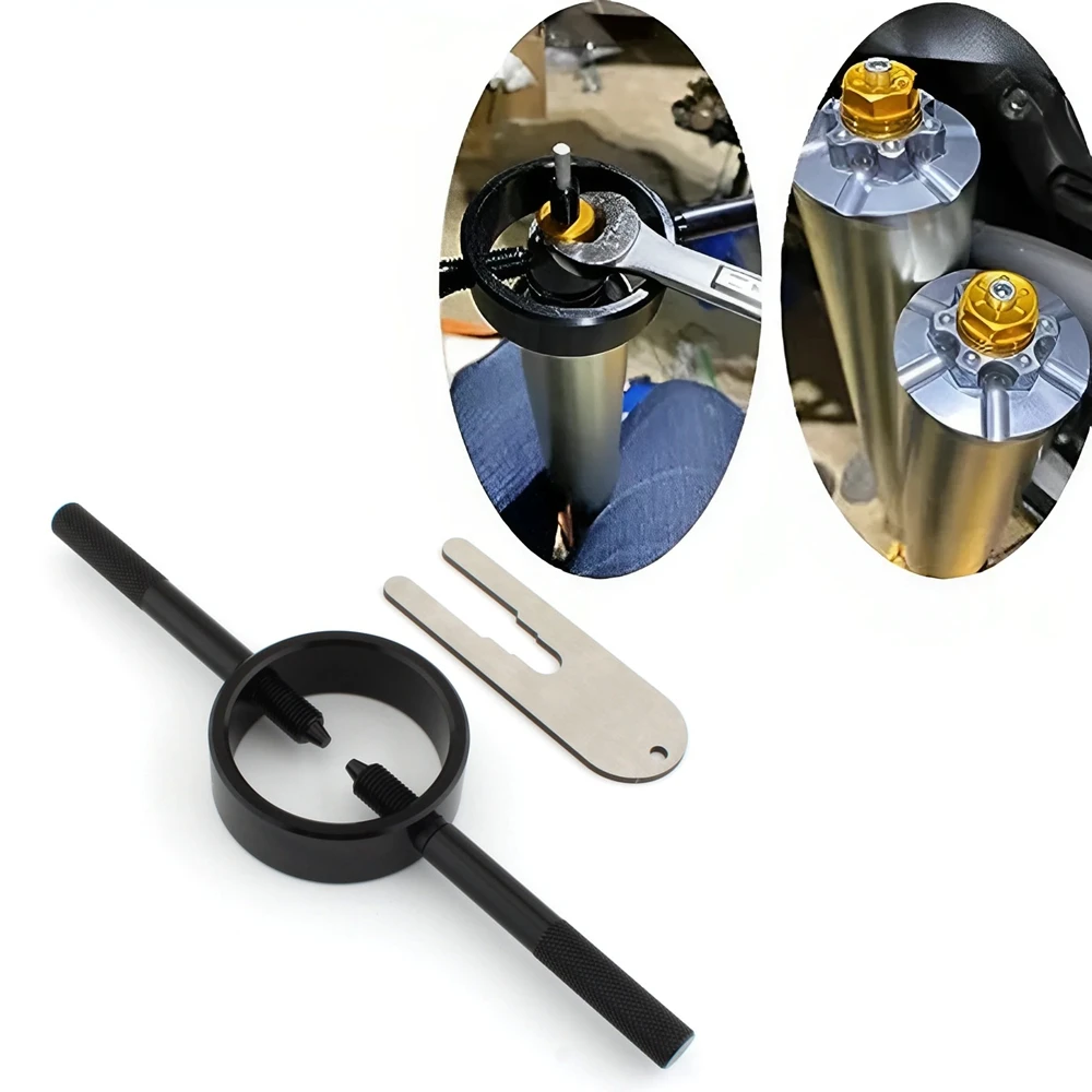 Portable Motorcycle Fork Spring Compressor Tool set Suspension Maintenance Tool for Quick & Safe Fork Maintenance Tasks