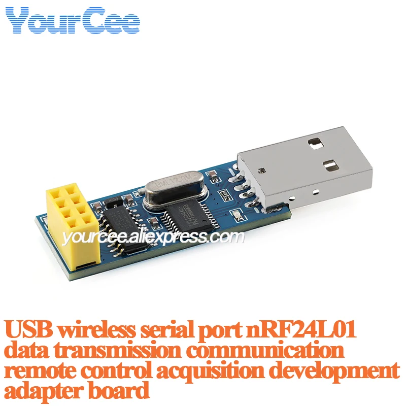 NRF24L01+PA+LNA NRF24L01 Mini 2.4GHz RF Wireless Module Power Enhanced Receiver Transceiver Board USB WIFI serial port module