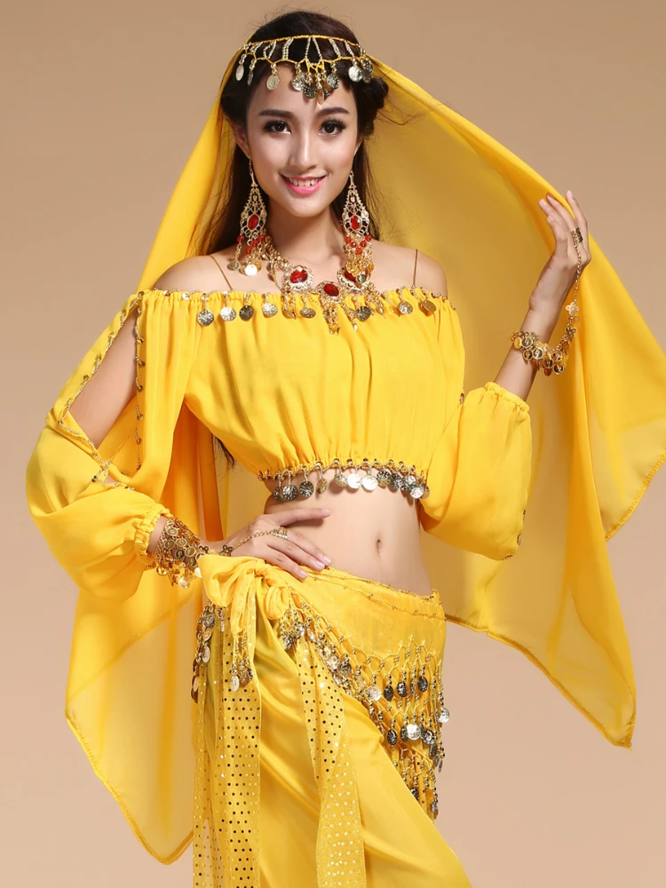 6 Colors Belly Performance Oriental Belly Dancing Clothes Bellydance Costume Stage & Dance Wear for Women Bollywood Dancewear