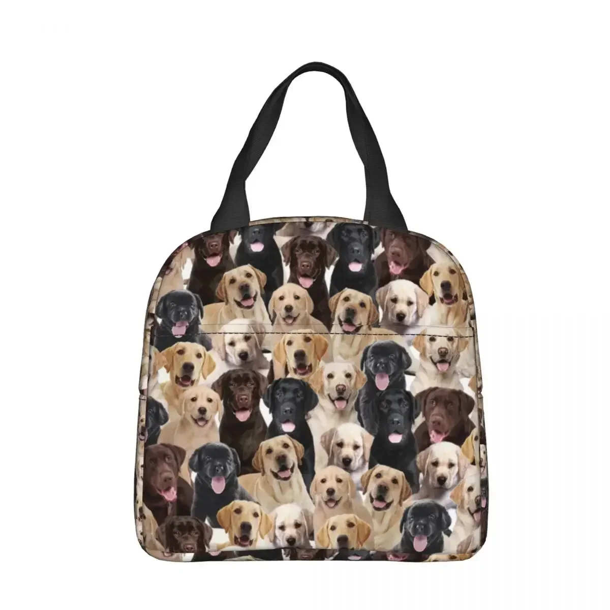 

Labrador Cute Dog Insulated Lunch Bags Thermal Bag Meal Container Christmas Leakproof Lunch Box Tote for Men Women Beach Travel