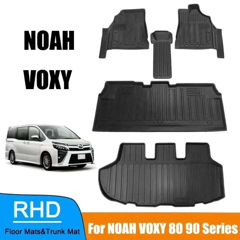 Nohah Vxy 80シリーズ90シリーズ用のHyrd防水フロアライナー、右ラダー、3Dトランクマット、4シーズン