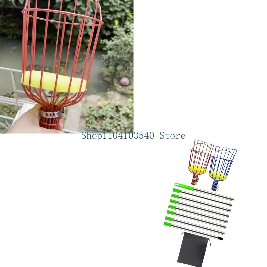 02DC Metal Handle Fruit Tool with Cushion Pad for Backyard Picking