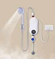 5500W Instant Water Heater Electric Water Heater with Shower Head and LED Display, 220V, High Safety for Bathroom Kitchen