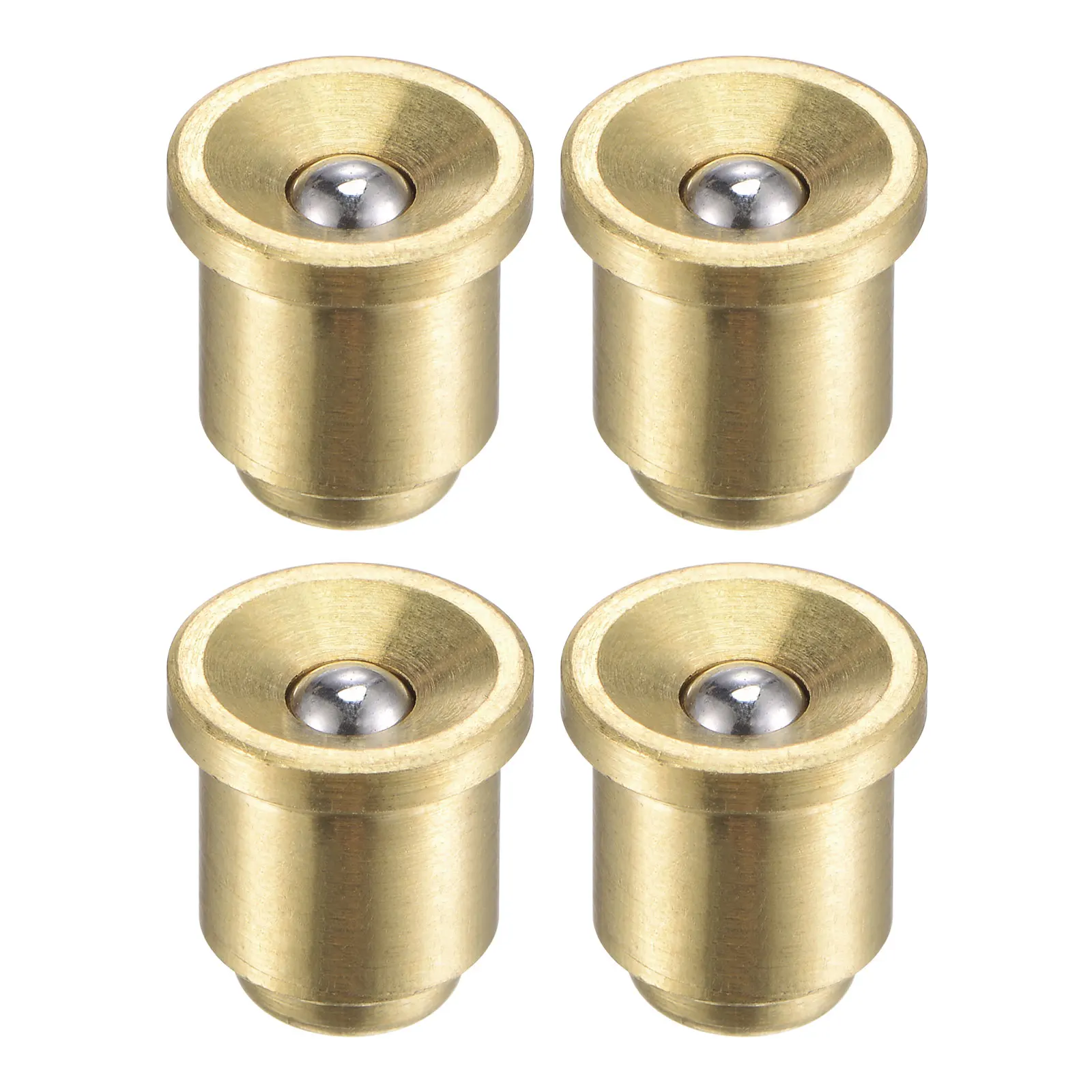 Uxcell 4Pcs Brass Push Button Flange Grease Oil Cup 8mm Ball Oiler for Lubrication System