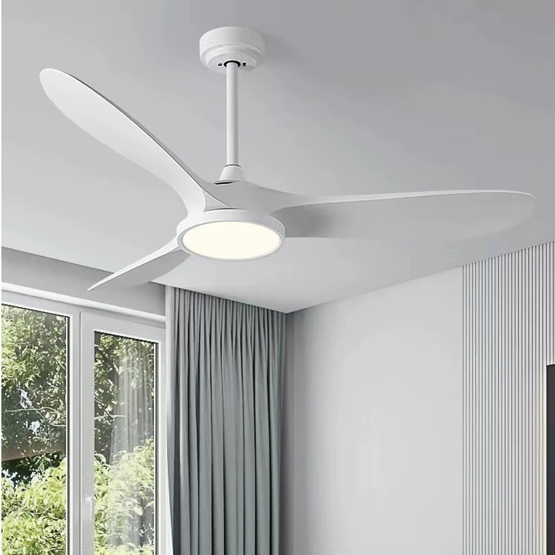 غرفة المعيشة مروحة ضوء 2025 جديد غرفة الطعام مروحة السقف ضوء رقيقة جدا وقوية الرياح الأمريكية الرجعية ضوء السقف المنزل