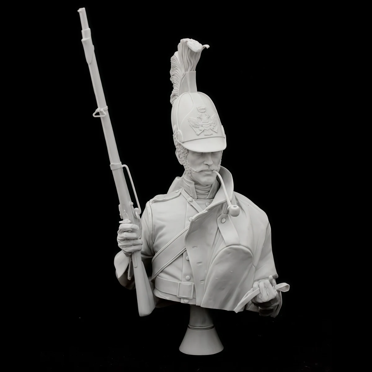 Kit de modelo de resina sin pintar a escala 1/10, tema militar, busto de un soldado dragón, GK sin montar y sin pintar, AD223