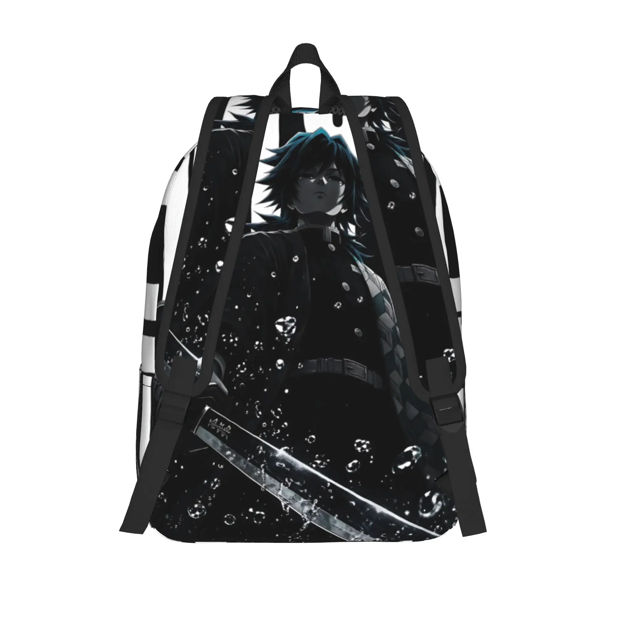 Fashion Halloween Demon Slayer Backpack  Mochilas Adjustable Strap Office Work Retro Washable Rucksack