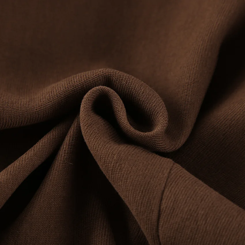 Conjuntos de chaqueta de tweed recortados para mujer Conjuntos de 2 piezas y minifalda Trajes casuales de negocios Tela de lana marrón con irregular