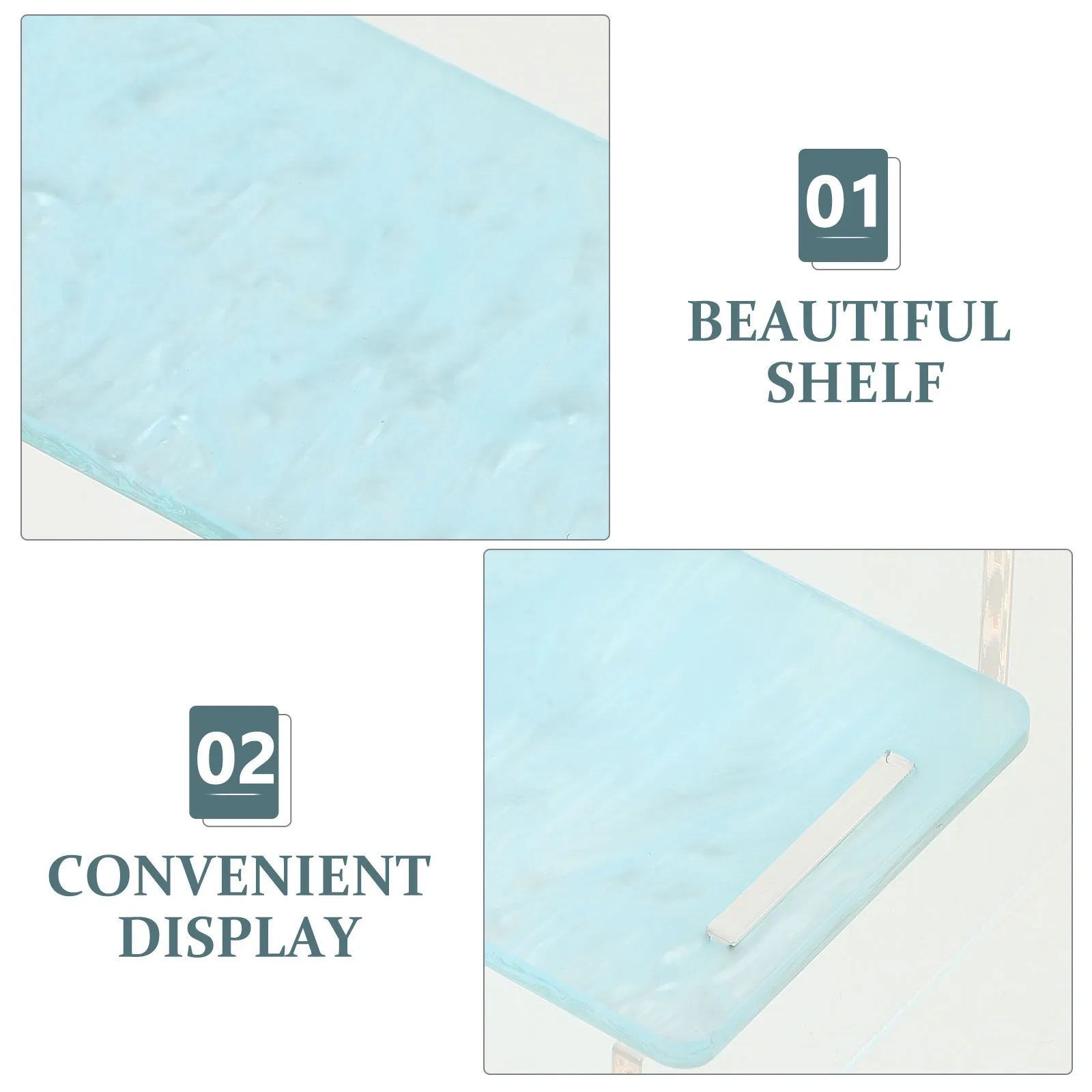 

2pcs Acrylic Display Rack Multi-Layer Transparent Storage Shelf Tiered Collection Organizer Stand Handicrafts Models Display