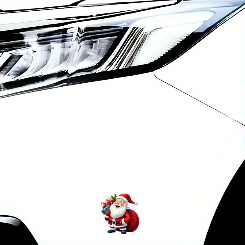 Santa Claus car decals, holiday stickers—perfect for cars, laptops, bottles, trucks,mobile devices,water bottles,and motorcycles