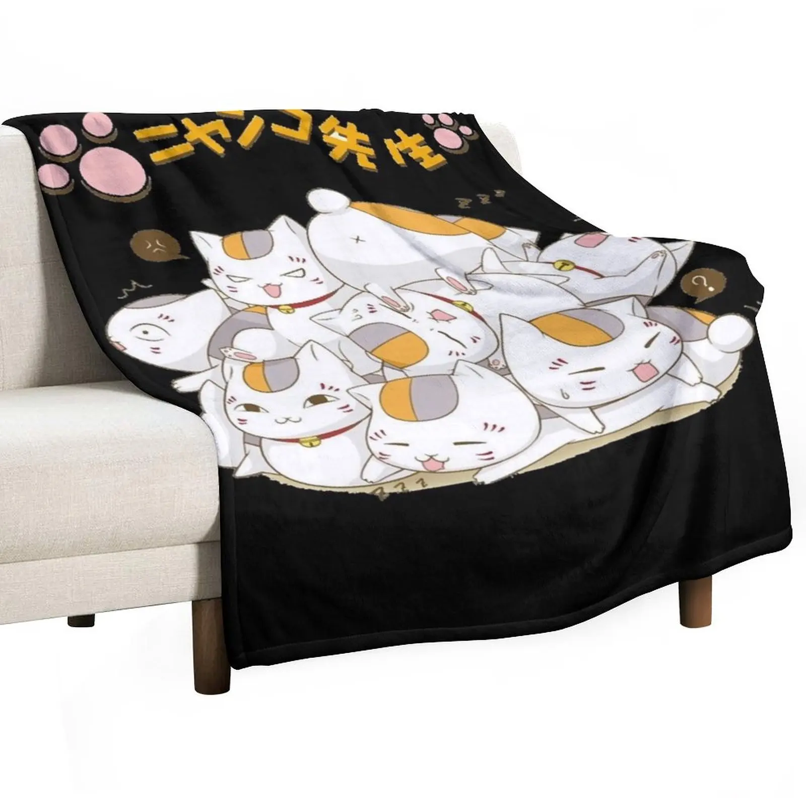 

Nyanko Sensei ( Natsumes Book of Friends) Classic Throw Blanket Comforter Moving Large valentine gift ideas Blankets